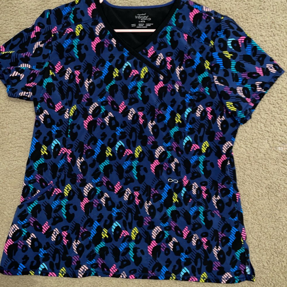 Colorful Leopard Print Top